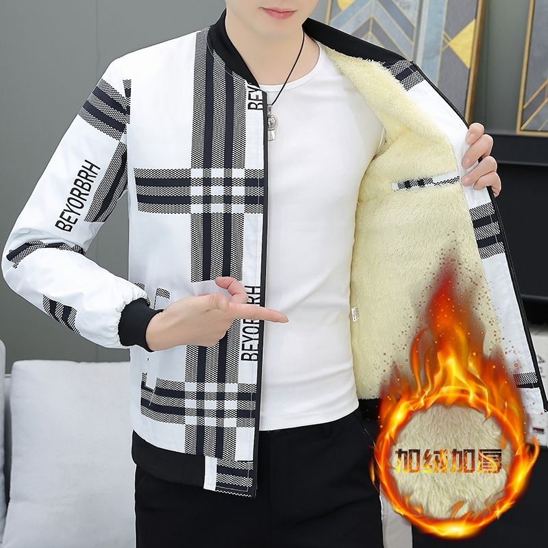 NanPinHui Contrast fleece-lined jacket S116