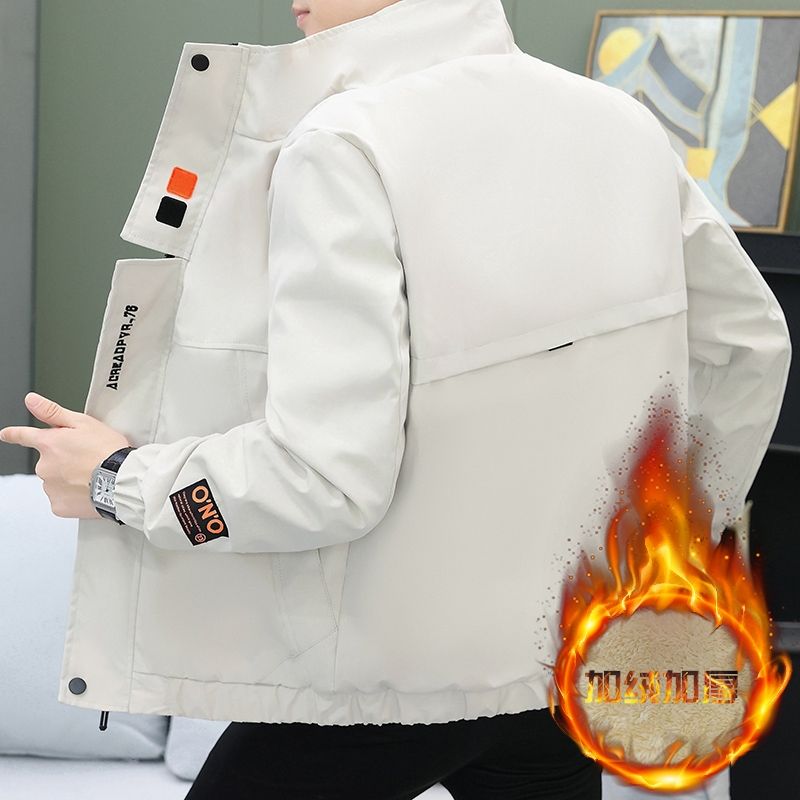NanPinHui Fleece-lined pocket jacket S808